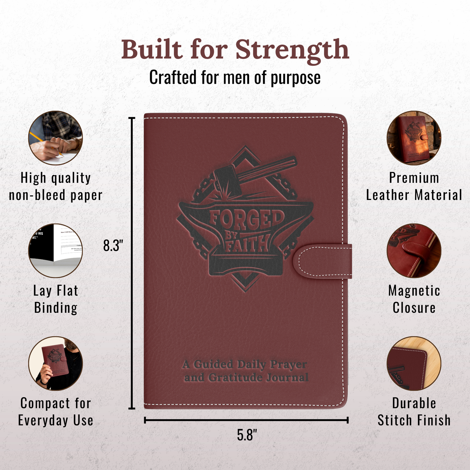 Forged by Faith — A Structured Prayer & Discipline Journal for Men