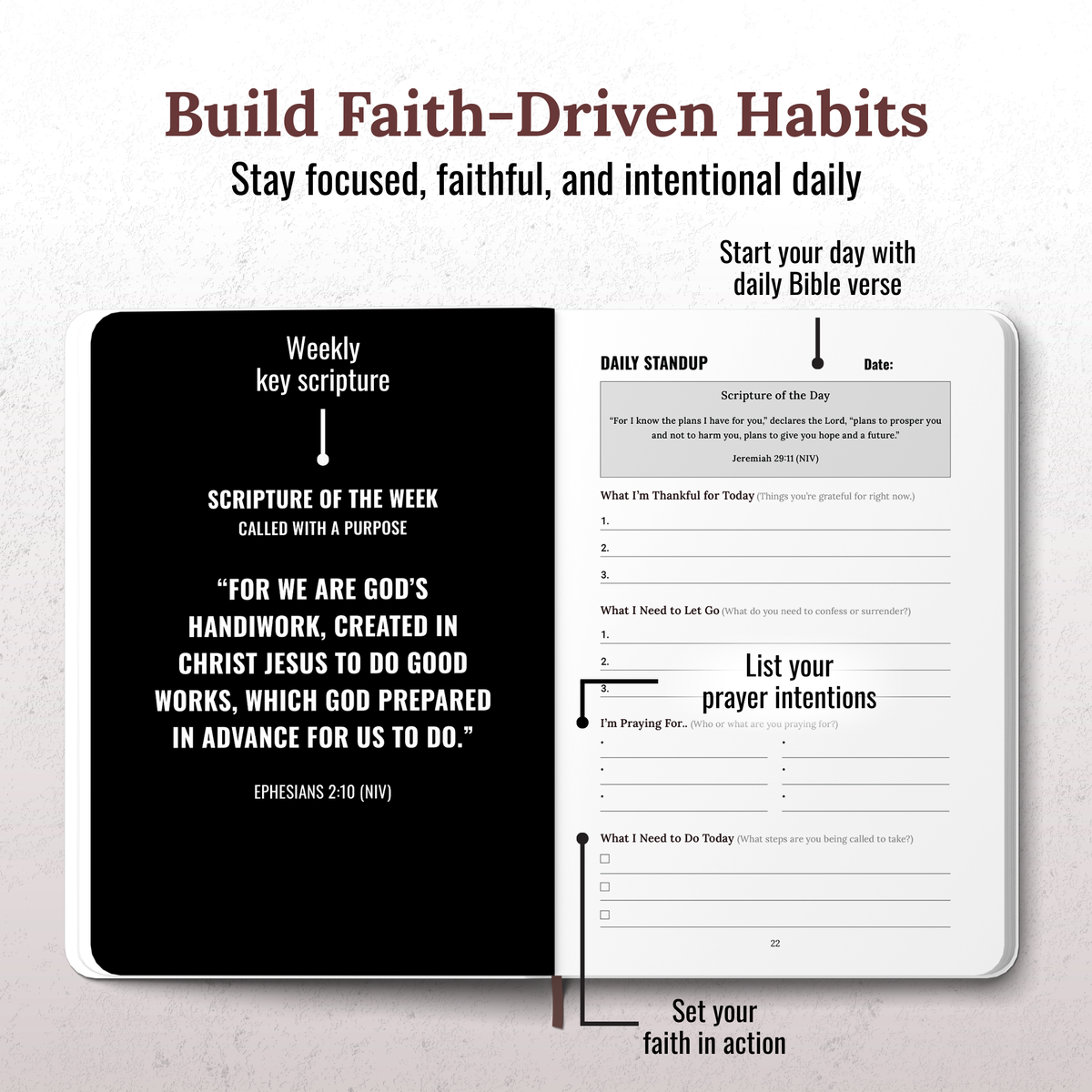 Forged by Faith — A Structured Prayer & Discipline Journal for Men
