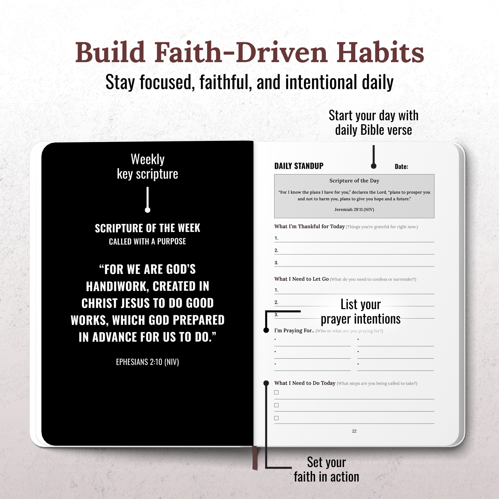 Forged by Faith — A Structured Prayer & Discipline Journal for Men