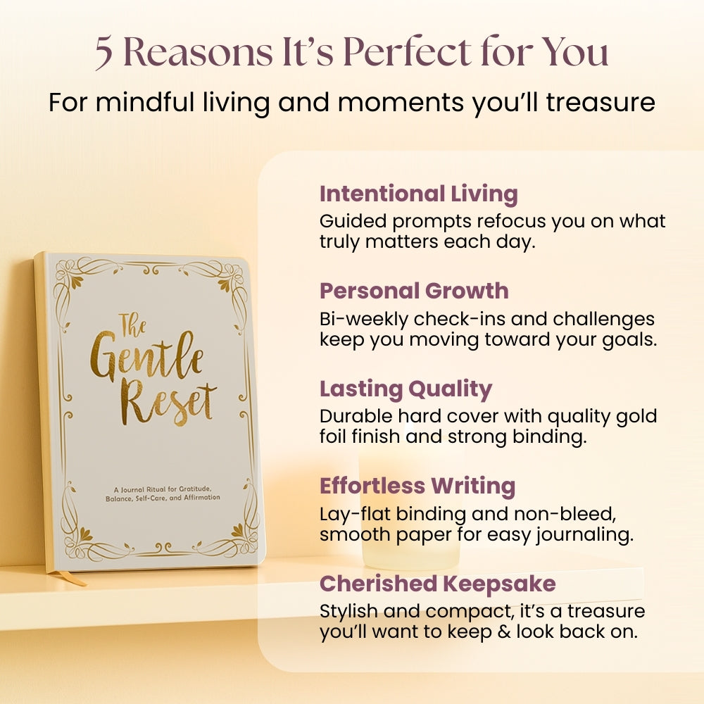 The Gentle Reset — Mindfulness & Gratitude Journal for Women