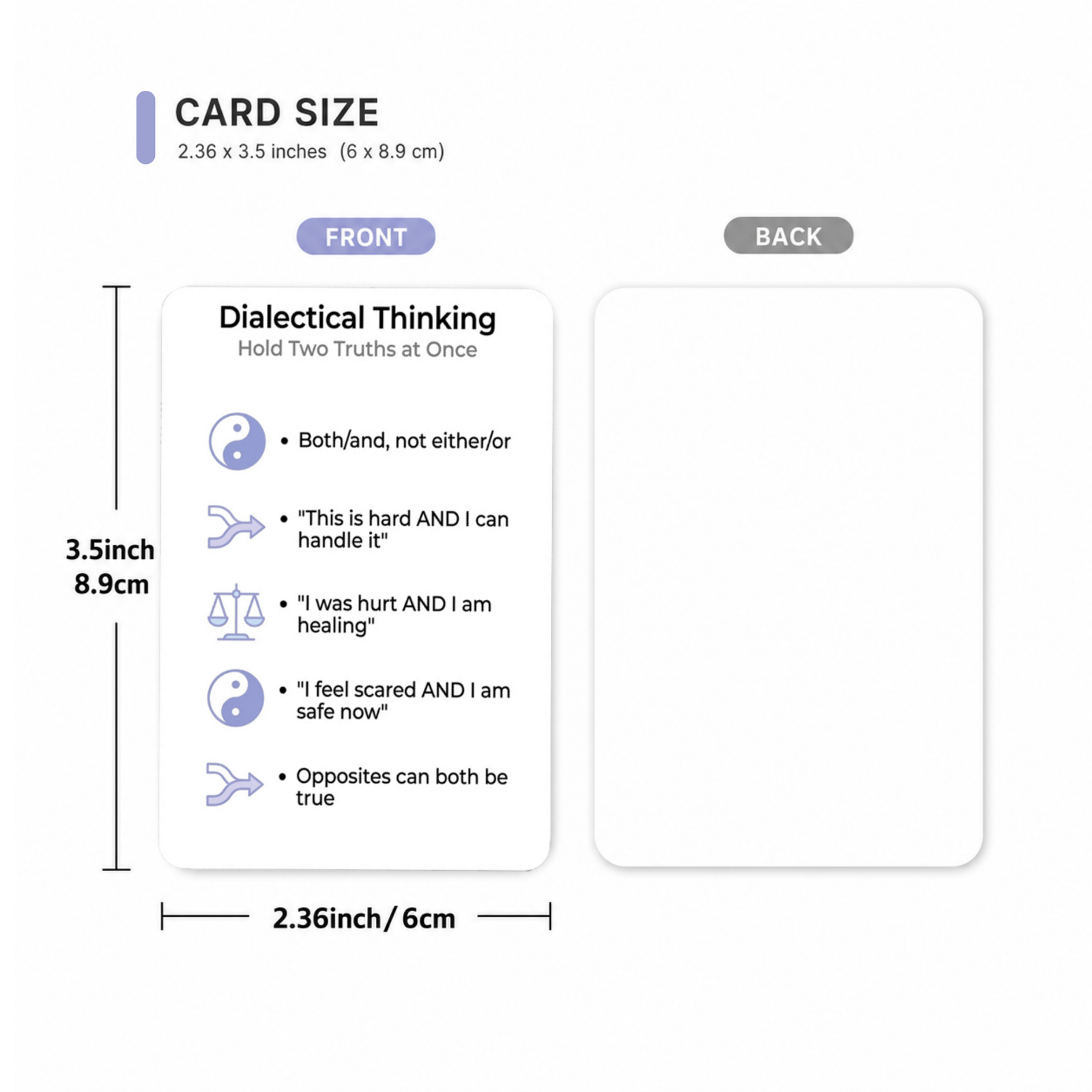 36-card Emotion Reset Card Set with emotion regulation DBT skill prompts and social-emotional learning activities